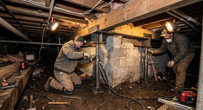 Basement Foundation Repair in Londonderry, NH