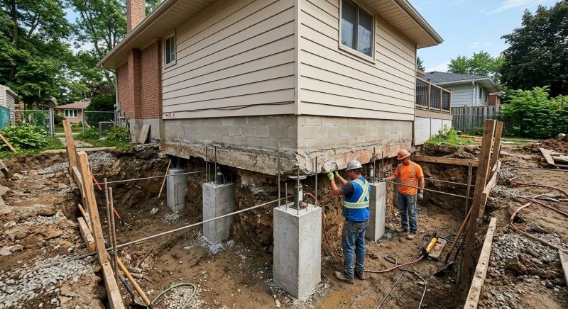 Basement Underpinning in Andover, MA