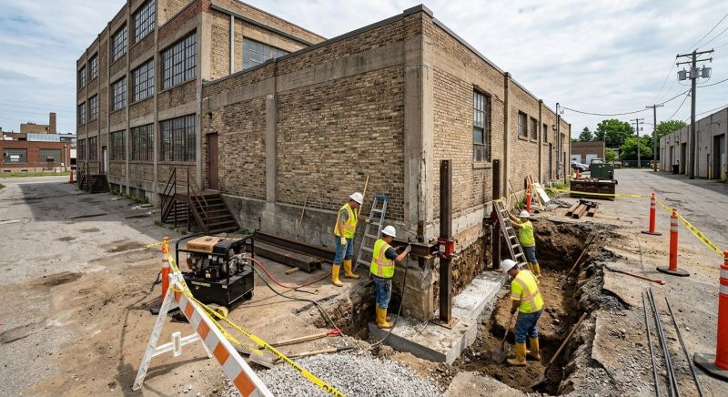 Building Foundation Repair in Dracut, MA