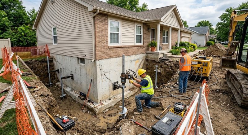 Building Foundation Repair in Tewksbury, MA