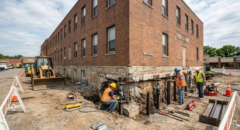 Commercial Foundation Repair in Andover, MA