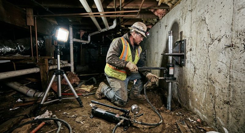 Concrete Foundation Leveling in Newton Center, MA