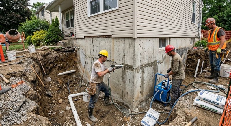 Concrete Foundation Repair in Danville, NH