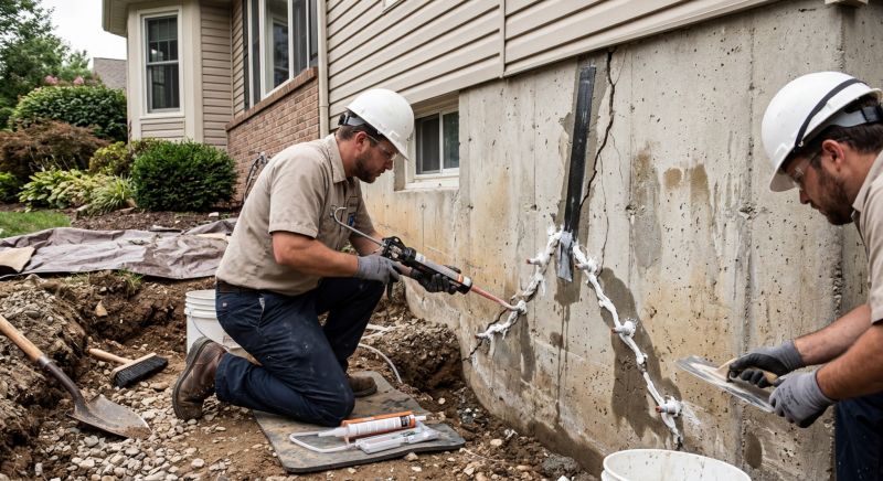 Cracked Foundation Repair in Revere, MA