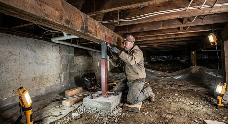 Crawlspace Foundation Repair in Danville, NH