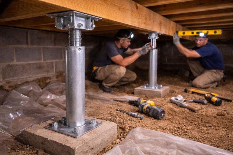 Crawlspace Structural Repair in Andover, MA