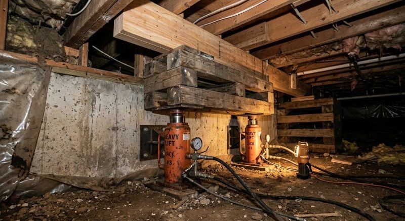 Foundation Jacking in Acton, MA