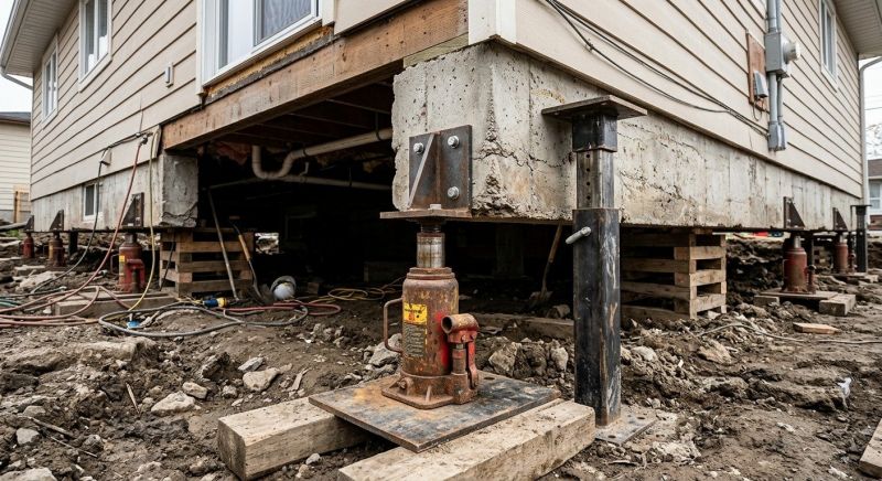 Foundation Jacking in Boxford, MA