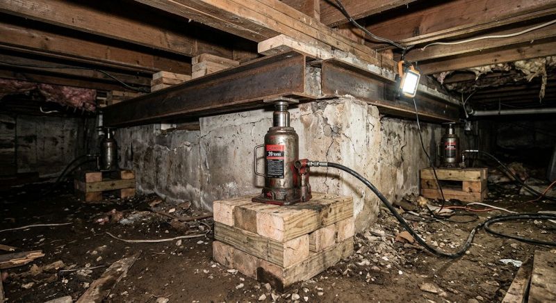 Foundation Jacking in Hollis, NH
