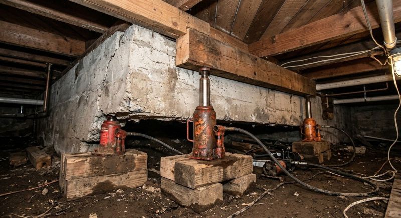 Foundation Jacking in Litchfield, NH