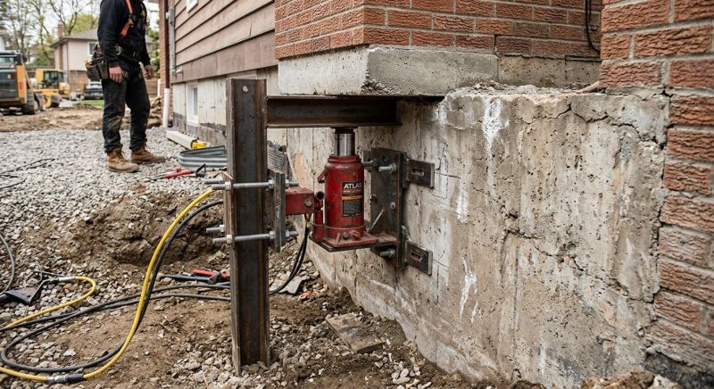 Foundation Jacking in Littleton, MA