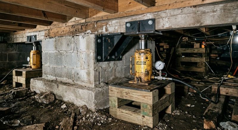 Foundation Jacking in Medford, MA
