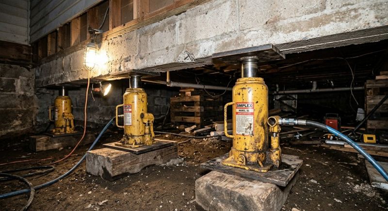 Foundation Jacking in Newburyport, MA