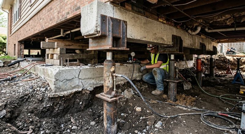 Foundation Lifting in Derry, NH