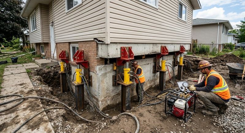 Foundation Lifting in Dunstable, MA