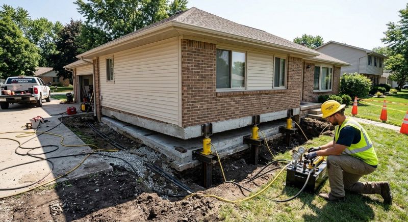 Foundation Lifting in Hudson, NH