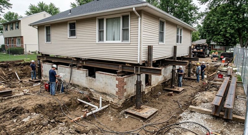 Foundation Lifting in Waltham, MA