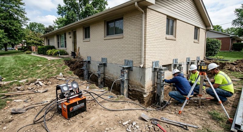 Foundation Pier Leveling in Andover, MA