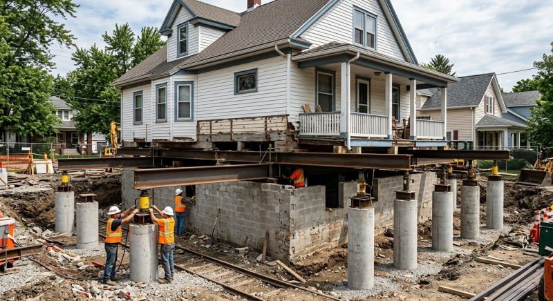 Foundation Raising in Dracut, MA