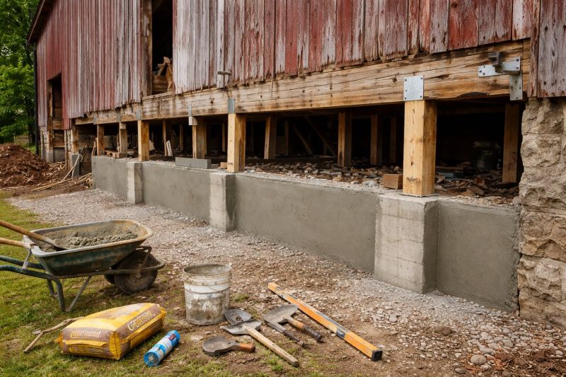 Foundation Renovation in Andover, MA