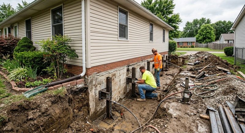 Foundation Stabilizing in Dunstable, MA