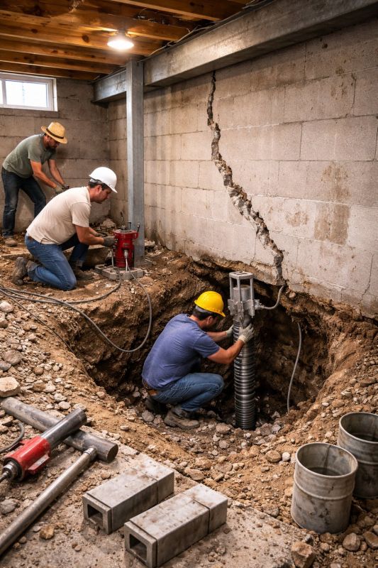 Foundation Structural Repair in Ayer, MA