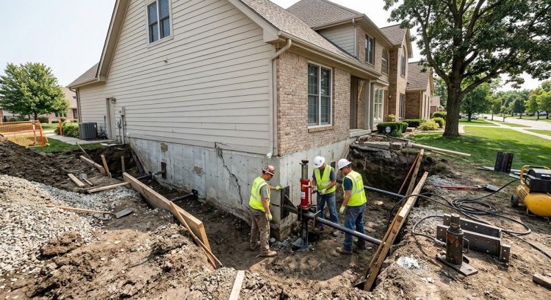 House Foundation Repair in Dracut, MA