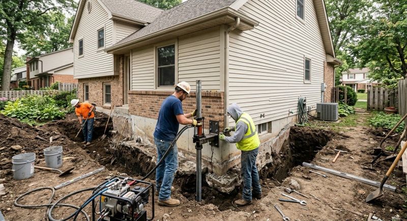 House Foundation Repair in North Reading, MA