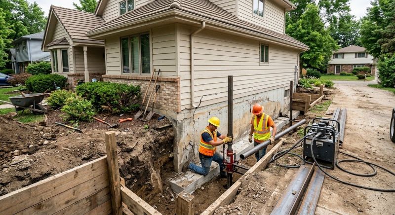 House Foundation Repair in Topsfield, MA