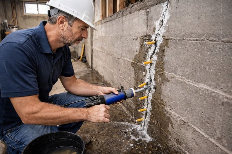 Leaking Foundation Repair in Andover, MA