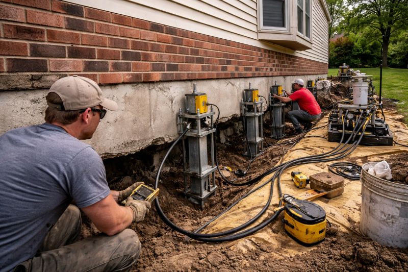 Settling Foundation Service in Andover, MA