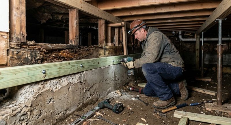 Sinking Foundation Repair in Middleton, MA