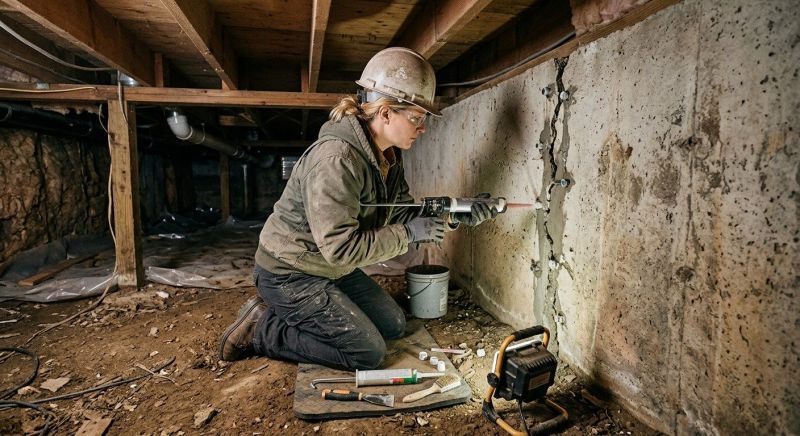 Structural Foundation Repair in Acton, MA