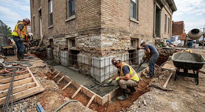 Structural Underpinning in Andover, MA